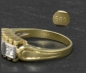 Preview: Diamant Ring 585 Gold, Antik um 1930, 0,28ct